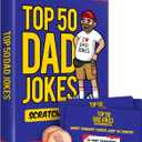 Premium Top 50 Dad Jokes Scratch Off Cards Funny Husband Papa Grandpa Gift Idea - Father's Daddy Birthday Gift - Old and New Dad Gifts