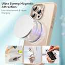 Magnetic for iPhone 16 Pro Case, Compatible with MagSafe, Military Grade Shockproof Anti-Scratch Slim Translucent Matte Phone Case for iPhone 16 Pro - Desert Gold