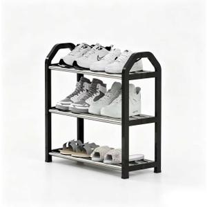 Shoe Rack, Adjustable Shoe Shelf Storage Organizer Heavy Duty Free Standing Shoe Rack for Entryway Closet Doorway (plastic)