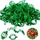 300 PCS Green Plant Fixing Clips,Plant Support Clips, Tomato Clips, Plastic Trellis Clips,Garden Clip for Fixing Stem and Vine