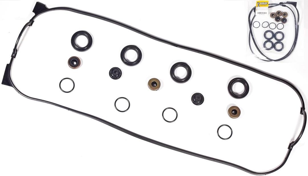 VS50365R Engine Valve Cover Gasket Set with Spark Plug Tube Seals and Grommets 12341PT0000 VCHO012 036-1791 for Accord 156CC 90-93 F22B2 94-97 Odyssey 95-97 Prelude F22A1 93-96 2.2L