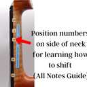 Fantastic Finger Guide for Violins - Music Accessories for String Instruments, Fingerboard and Fretboard Stickers, Learn to Play Violin or Fiddle Notes, Combo: D Major and All Notes Guides 1/2 SIZE