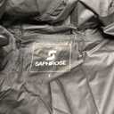 SaphiRose Women's Lightweight Long Rain Jacket Packable Raincoat Hooded Outdoor Trench Coats (Black, S)