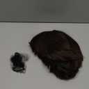 Mens Long Dark Brown Mullet Rocker Wig Eddie 80s Curly Wig Halloween Party Hair