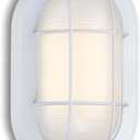 WISBEAM LED Bulkhead Light, Outdoor LED Wall Light for House, Dimmable, 6W Replace 60W, 450 Lumen 3000K Daylight White 80CRI, Waterproof, ETL Rated
