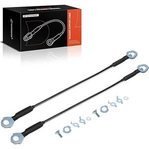 A-Premium Tailgate Support Cable Compatible with Toyota Tundra 2007-2022, 17-3/4 Inch, Rear Tailgate Driver and Passenger Side, 2-PC Set, Replace# 657700C070, 657700C060