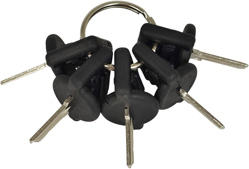 5X Ignition Key 107151-001 089216-001 Compatible with Crown PE3000 PE4000 PE4500 WP3000 GPW WAVE Walkie Forklift Lift GPW40 WP3000 WP3035-45 WAV50 WAV50-118 WAV60 C250 107151001