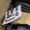 DUMOS 26 Inch Counter Height Bar Stools Set of 4, Modern Faux Leather High Barstools with Back and Metal Leg, Bar Chairs for Kitchen lsland, Brown