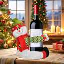 Christmas Tree Topper Snowman, Unique Holiday Xmas Decorations Christmas Trees Hugger Wine Bottle Home Curtain Ornaments Party Decor Funny Home Decor