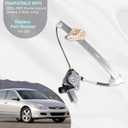 Front Right Passenger Side Power Window Regulator with Motor Assembly Compatible for Honda Accord 2003-2007 Replacement 741-307, 72210SDAA02