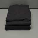 Bedsure 100% Stone Washed Cotton Duvet Cover King - Charcoal Minimalist Cotton Duvet Cover Linen Like for All Seasons - GentleSoft Plain Simple Bedding, 3 Pieces (Charcoal, King, 104"x90")