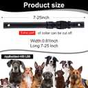 Collar Replacement Strap Breathable Quick Release Basic Dog Collars Training Bark Receiver Collars Durable Adjustable Collar Straps for Small Medium Large Dogs, Black.