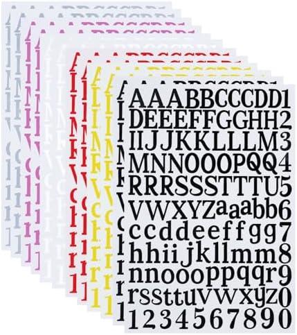 Pack of 3, 12 Sheets Vinyl Letter Stickers kit, 1440 Pcs Self-Adhesive Number and Alphabets Stickers, Mailbox Numbers Stickers for Signs, Window, Door, Cars, Trucks, Home, Business, Address Number (Mixed 1Inch)