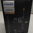 Philips Sonicare DiamondClean Smart 9500 Electric Toothbrush, Sonic Toothbrush with App, Pressure Sensor, Brush Head Detection, 5 Brushing Modes and 3 Intensity Levels, Black, Model HX9923/11