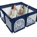 Baby Playpen,Playpen for Kids and Toddlers,Kids Activity Centre Safety Play Yard,Indoor&Outdoor,47"X47" Small Baby Playpen,Breathable Mesh 