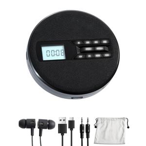 CD Player Portable with Speakers  Rechargeable Personal CD Player for Car and Home, Small Fabric Music Player with Backlit Display, AntiSkip, AUX/USB Port  Ideal for Audiobooks & Gifts