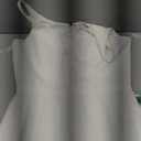 Iris Spaghetti Strap Plunging Long Dress (Medium, Off-white)