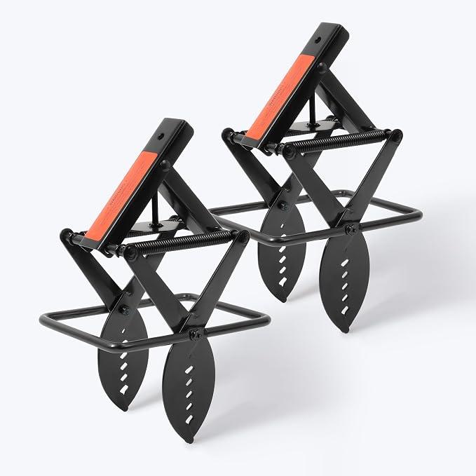 Mole Traps that Kill Best, 2 Pack Scissor Mole Trap, Black Stainless Steel Easy Tool-Free Setup | Powerful Spring-Loaded Action | Reusable & Chemical-Free | Durable Outdoor Performance 6.5"L x 4"W x 6"H