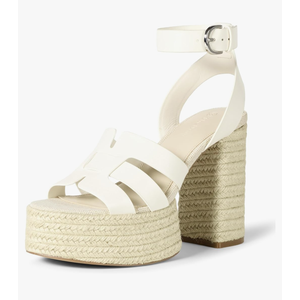 The Drop Women's Bea Platform Heel, White, 10