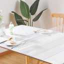 Clear Table Cover Protector 24 x 48 Inch, 1.5mm Thick Plastic Desk Protector Mat, Rectangular Waterproof PVC Placemats, Transparent Mat for Desktop, Dining Room Table, Office Writing Desk