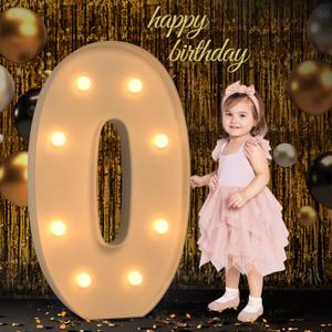 imprsv Marquee Light Up Letters, 3FT Mosaic Letters with Light for Baby Shower Graduation Party Decor, Large O for Engagement Wedding Party Decorations (Need to Assemble)