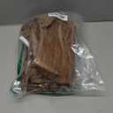 Walrus Round Vinyl Fitted Tablecloth with Flannel Backing Elastic Edge Design Table Cover Waterproof Oil-Proof PVC Table Cloth Stain-Resistant Best for 32"-36" Round (Wood)