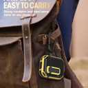 2 x Koaichi for AirPods 2nd/1st Generation Case, Full-Body Ultra-Hard Shell Protective Cover with Lock, Powerful Drop Protection, Well Built Case Designed for AirPods 2/1, Black/Yellow