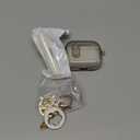 Case for Apple Airpods iPods Pro 3 Cases Cover Clear 2025 Cute Women, VISOOM Cute Air Pods Pro3 Case Clear Transparent Airpods iPods Pro 3rd Gen Protective Cases with Keychain/Lock/Cleaning Kit-Black