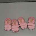 QUMY Dog Shoes for Large Dogs, Medium Dog Boots & Paw Protectors for Winter Snowy Day, Summer Hot Pavement, Water-Resistant in Rainy Weather, Outdoor Walking, Indoor Hardfloors Skid-Resistant Sole Size 1: 1.8''x2.3''(W*L) Pink