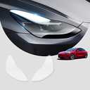 KKTR-CAR Front Headlights Clear Protection Film (PPF) Compatible with Tesla,8 Mil Thick Headlamp Overlays Protective Film Model 3(2017-2023),Model y (2019-2025), (Model 3/y ppf Clear Film)