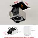 Fitop Bathroom Exhaust Fan with Light, 110 CFM, Fits 7.75 Inch Opening