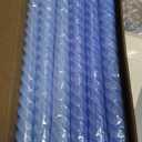 MAITREYA Blue Taper Candles Stick Spiral Twisted Candles-Set of 12 for Decoration Weddings Party Church-Unscented Dripless Candles,10inch(F-Gradient Blue)