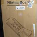 Pilates Board,Pilates Reformer Sets, Multifunctional Abdominal Pilates Board for Home Workout Equipment, Portable Foldable Ab Board Trainer Pilates Exercise Machine,Pilates Board for Women (Deep Black)