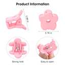 Small Flower Hair Clips 100PCS, Mini Hair Clips Baby Claw Clips Cute Jaw Clips Hair Pins Hair Barrettes Toddler Hair Accessories for Women Girls Kids Teens Pink Colors