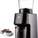 Electric Conical Burr Coffee Grinder, 31 Precise Grind Settings Coffee Bean Grinder with LED Screen, Precise Digital Timer and 275G Large Capacity, Easy to Clean, for Camping Travel