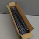 Zober Pants Hangers Non Slip - 20 Pack Open Ended Pants and Jean Hangers for Closet - Space Saving Clothes Hanger - Strong, Durable, Metal Pant Hangers (Black) (Chrome)