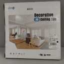 Art3d 12-Pack Square Black Drop Ceiling Tile 2ft x 2ft, PVC Ceiling Panel 24 x 24in.