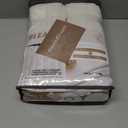 95 Inch Curtains 2 Panel Set for Sliding Door, Light Filtering Linen Pinch Pleated Curtains with Hooks&Rings Sunroom Natural Cream Textured 95 Inches Semi Sheer Drapes for 94 Inch Windows 40" Wx95 L (Birch)