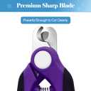 3 x Swihauk Heavy Duty Dog Nail Clippers and Trimmers, Professional Pet Nail Clippers with Nail File for Dogs Cats Small Animal, Claw Clippers with Safety Guard to Prevent Over-Cutting, Purple