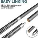 HomeSeason Pool Cue Stick 58" Billiard Cue Sticks Nylon Thread Grip Professional Low Deflection Pool Sticks