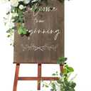 Ling's Moment 2pcs Wedding Flowers Garland Artificial Floral Swag Arch Decorations Greenery Arrangements Lily of The Valley White Ceremony Reception Garden Easel Wall Entryway Outdoor NOT Include Sign