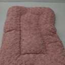 30 Inch Dog Crate Bed Pink Medium Size Dog Calming Washable Fulffy Comfy Kennel Pad Anti-Slip Pet Sleeping Mat 29" x 18"