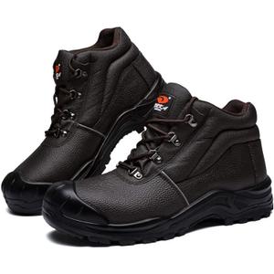 DRKA Water Resistant Steel Toe Work Boots For Men,6'' EH-Rated Safety Boots (8.5, Darkbrown977)