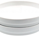 Elk and Friends Kids 7.8” Porcelain White Plates | Suitable for Babies/Toddlers | Microwave & Dishwasher Safe | Non Slip Dinnerware | Snack Dishes | 2 Pack