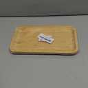 Bamboo Vanity Tray, Bathroom Counter Tray, Toilet Tank Top Tray for Organizing and Decor Display, 9.8 x 5.5 x 0.8 inch