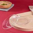 Tergy 200 Pack Disposable Clear Plates 5 Inch Plastic Dessert Plates Wedding Cake Appetizers Plates for Party Dinner BBQ Travel