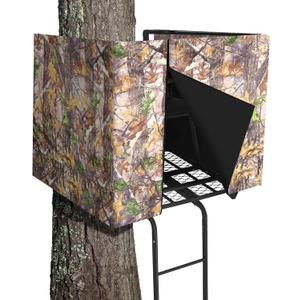 Hunting Tree Stand Blinds-Treestand Camo Blind Cover- Hunting Camouflage Ground Blinds with Zipper for Hunting Deer, Turkey (Frames Not Included) 102 x 35 inch