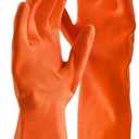 Libman 6033951 Latex Cleaning Gloves Orange - Large