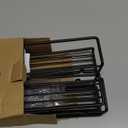 Spice Rack Wall Mounted 4 Tier  Space-Saving Kitchen Spice Organizer for Seasonings  Screw or Adhesive Hanging  Wall Mount Hanging Spice Rack for Wall, Cabinet, Pantry Door 2.5x 2.5x11.5 in (Black)