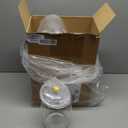 Nuogo 6 Pcs Plastic Candy and Cookie Jar with Lids Decorative Apothecary Jars Candy Buffet Containers Clear Airtight Food Storage Canister Home Decoration(80 oz,Classic)